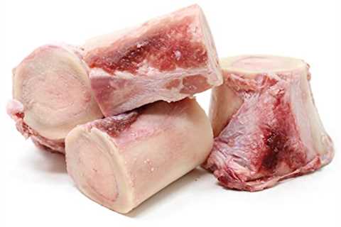 Raw Paws 2  4 Whole Beef Marrow Bones for Dogs Frozen - Made in USA, Human-Grade - Raw Beef Marrow..