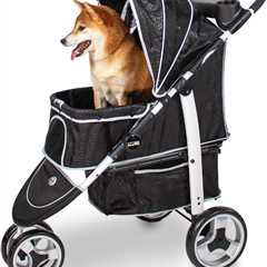InnoPet Monaco Dog & Cat Stroller - Pet Pram with Rain Cover & 360° Swivel Wheel