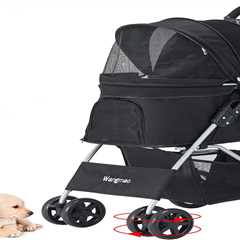 Pet Stroller for Medium & Small Dogs and Cats - Comfortable & Durable Jogger