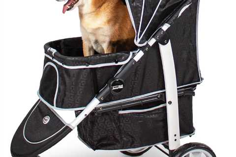 InnoPet Monaco Dog & Cat Stroller - Pet Pram with Rain Cover & 360° Swivel Wheel