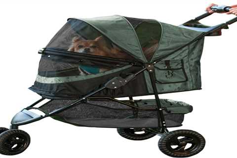 Pet Gear No-Zip Special Edition 3 Wheel Pet Stroller – Zipperless, Easy Fold, Removable Liner